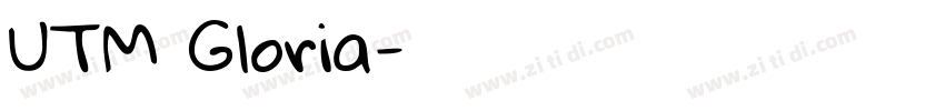 UTM Gloria字体转换